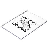 Skier Gifts | Pres Ski Skiing Winter Sports Xmas Notitieboek (Linkerzijde)