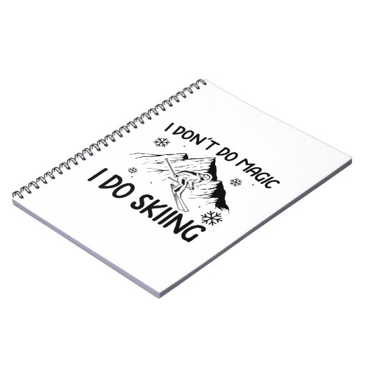 Skier Gifts | Pres Ski Skiing Winter Sports Xmas Notitieboek (Linkerzijde)