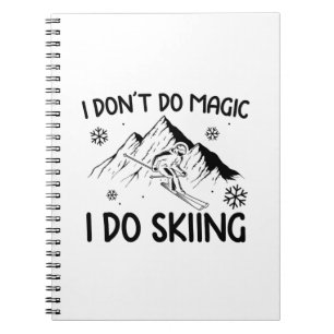 Skier Gifts   Pres Ski Skiing Winter Sports Xmas Notitieboek