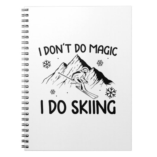 Skier Gifts | Pres Ski Skiing Winter Sports Xmas Notitieboek (Voorkant)