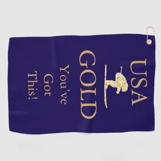 Skier Golfhanddoek (Horizontaal)