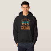 Skier ik zou liever Skiing Snowboarding & Ski Hoodie (Voorkant volledig)