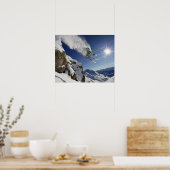 Skier in Midair Poster (Keuken)