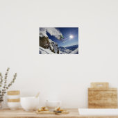 Skier in Midair Poster (Keuken)