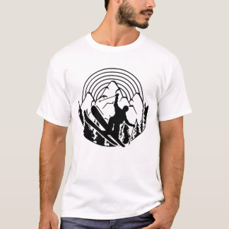 Skier in the mountains - winter sports T-Shirt