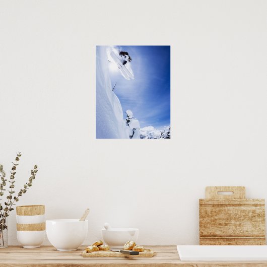 Skier Jumping Poster (Keuken)