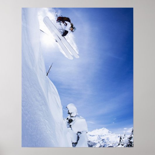 Skier Jumping Poster (Voorkant)