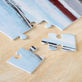 SKIËR KUNST LEGPUZZEL (Zijkant)