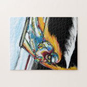 SKIËR KUNST LEGPUZZEL (Horizontaal)
