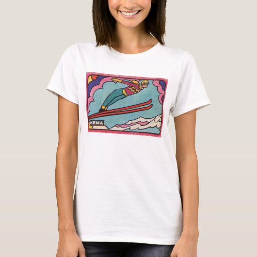 Skier  Matchbox T-Shirt (Voorkant)