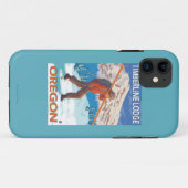 Skiër met sneeuwski's - Timberline Lodge, OR Case-Mate iPhone Case (Achterkant (horizontaal))