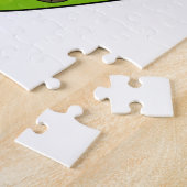 Skiër op bergrug ski legpuzzel (Zijkant)