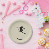 Skier Papieren Bordje (Feest)