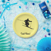 Skier Papieren Bordje (Feest)
