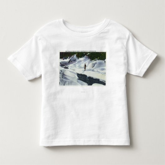 Skier-pausen voor het hele land door Mountain Broo Kinder Shirts (Voorkant)