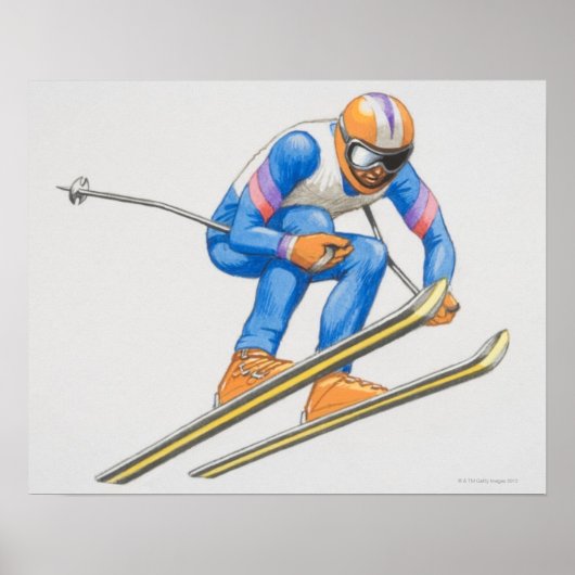 Skier Performance Jump Poster (Voorkant)