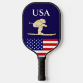 SKIER PICKLEBALL PADDLE (Voorkant)