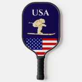 SKIER PICKLEBALL PADDLE (Achterkant)