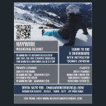 Skier Portrait, Ski/Snowboarding Lessen/klassen Flyer<br><div class="desc">Skier Portrait,  Ski/Snowboarding Lessen/Classes Adverteren broers door de winkel van het Visitekaartje.</div>