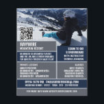 Skier Portrait, Ski/Snowboarding Lessen/klassen Flyer<br><div class="desc">Skier Portrait,  Ski/Snowboarding Lessen/Classes Adverteren broers door de winkel van het Visitekaartje.</div>
