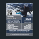 Skier Portrait, Ski/Snowboarding Lessen/klassen Flyer<br><div class="desc">Skier Portrait,  Ski/Snowboarding Lessen/Classes Adverteren broers door de winkel van het Visitekaartje.</div>