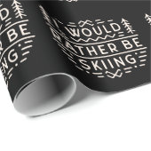 Skier quotes cross country ski quotes retro cadeaupapier (Rol Hoek)