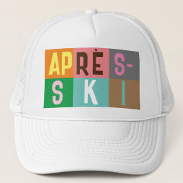 Skier Retro Après Ski Color Blocks Trucker Pet