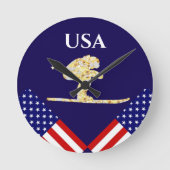 SKIER RONDE KLOK (Voorkant)