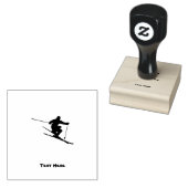 Skier Rubberstempel (Gestempeld)