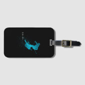 Skier, Ski, Japans Bagagelabel (Voorkant (horizontaal))