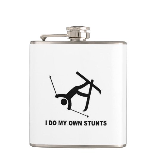 skier skier skiën grappige hanukkah heupfles (Voorkant)