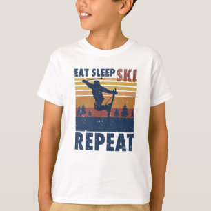 Skier Skiing Funny Gezegde Gift T-shirt