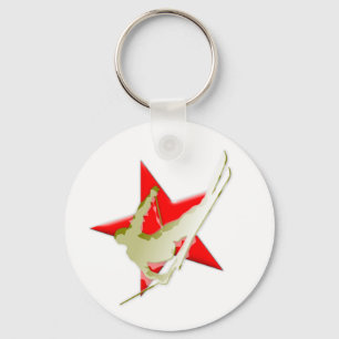 Skier Sleutelhanger