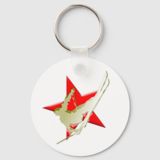 Skier Sleutelhanger (Voorkant)