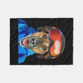 Skiër Smooth Fox Terrier Snowboarding Pocket Fleece Deken (Voorkant (Horizontaal))