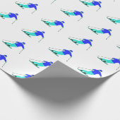 Skier Snow Skiing Cadeaupapier (Hoek)