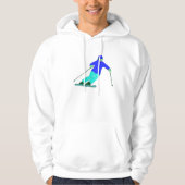 Skier Snow Skiing Hoodie (Voorkant)