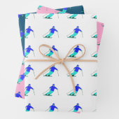 Skier Snow Skiing Inpakpapier Vel (In situ)