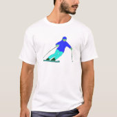 Skier Snow Skiing T-shirt (Voorkant)