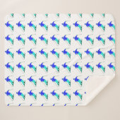 Skier Snow Skiing Winter Vacation Sherpa Deken (Voorkant (horizontaal))