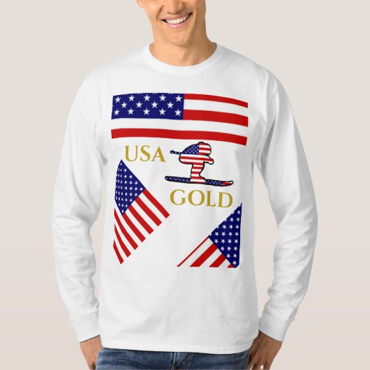 SKIER T-SHIRT (Voorkant)