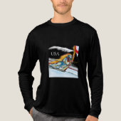 SKIER Tri-Blend SHIRT (Voorkant volledig)