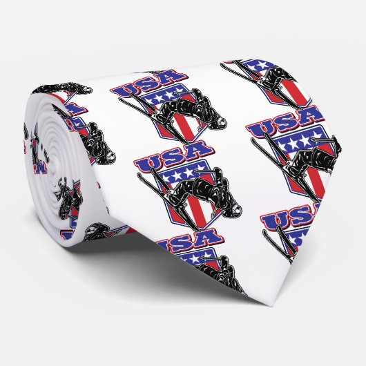 Skier USA Stropdas (Opgerold)