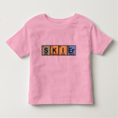 Skier van Elementen Kinder Shirts (Voorkant)