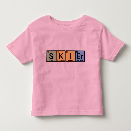 Skier van Elementen Kinder Shirts (Voorkant)