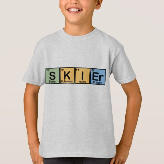 Skier van Elementen T-shirt (Voorkant)