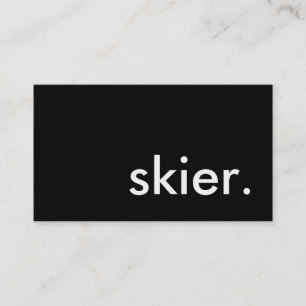 skier. visitekaartje