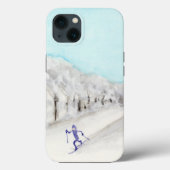 Skier voor kruisland Case-Mate iPhone case (Achterkant)