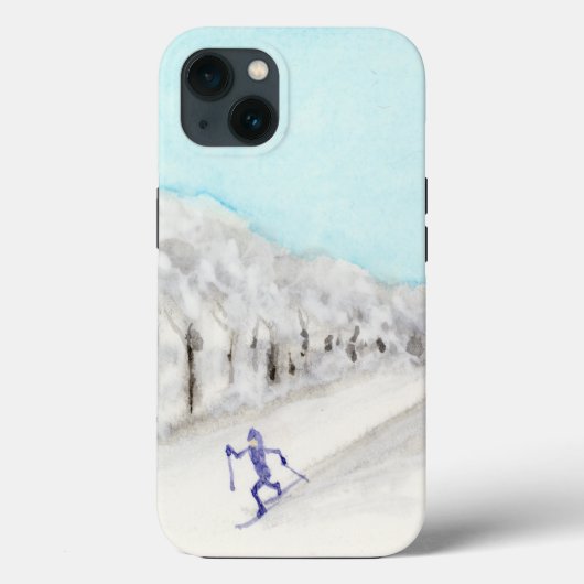 Skier voor kruisland Case-Mate iPhone case (Achterkant)
