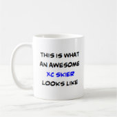 Skiër XC, geweldige Koffiemok (Links)